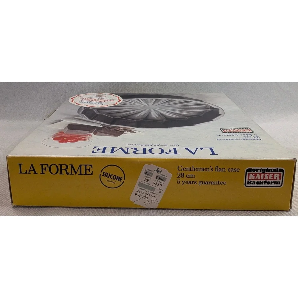 Kaiser La Forme Flan Case Pan 28cm Gray New West Germany Herrentortenform 630236